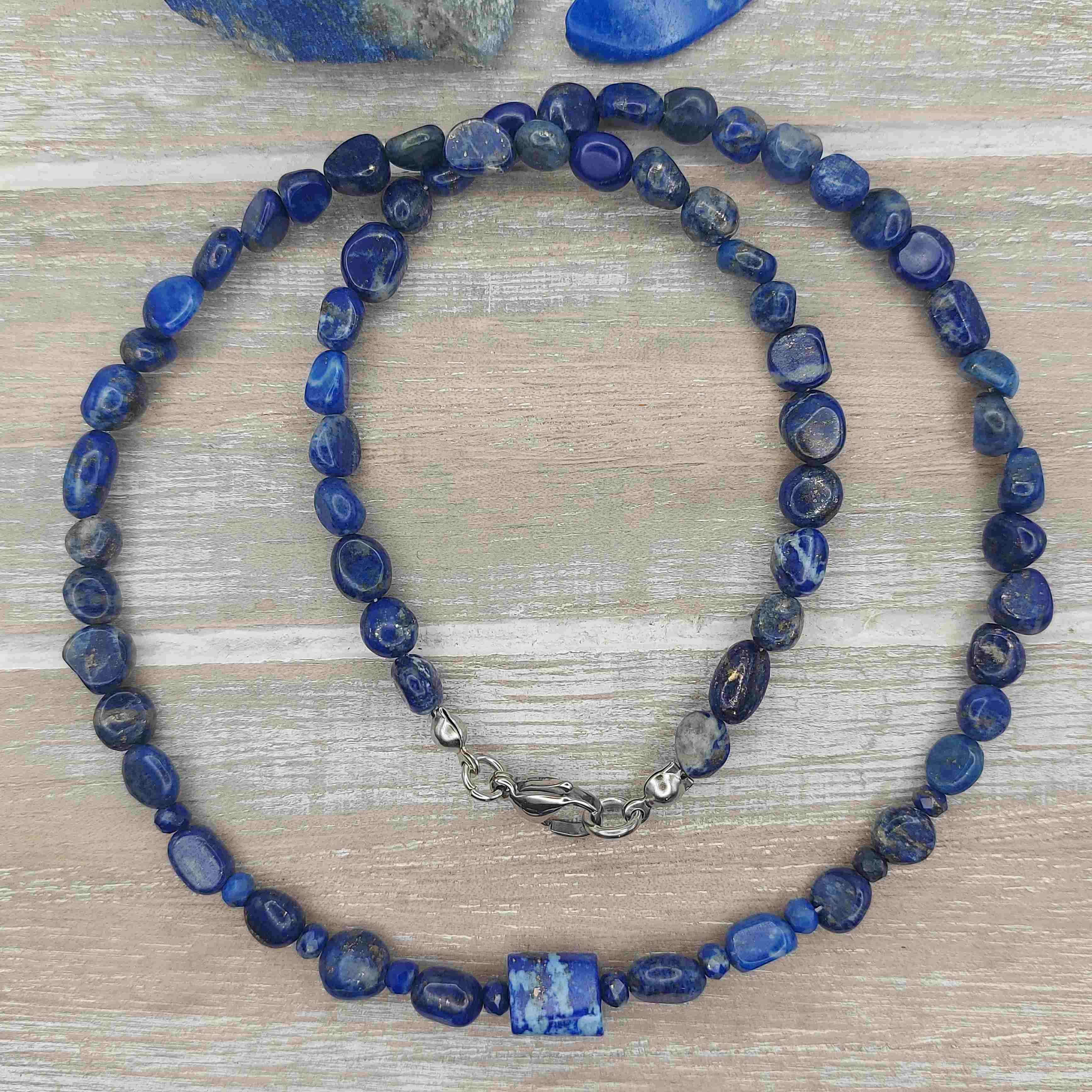 Lápisz lazuli ásvány nyaklánc galéria kép